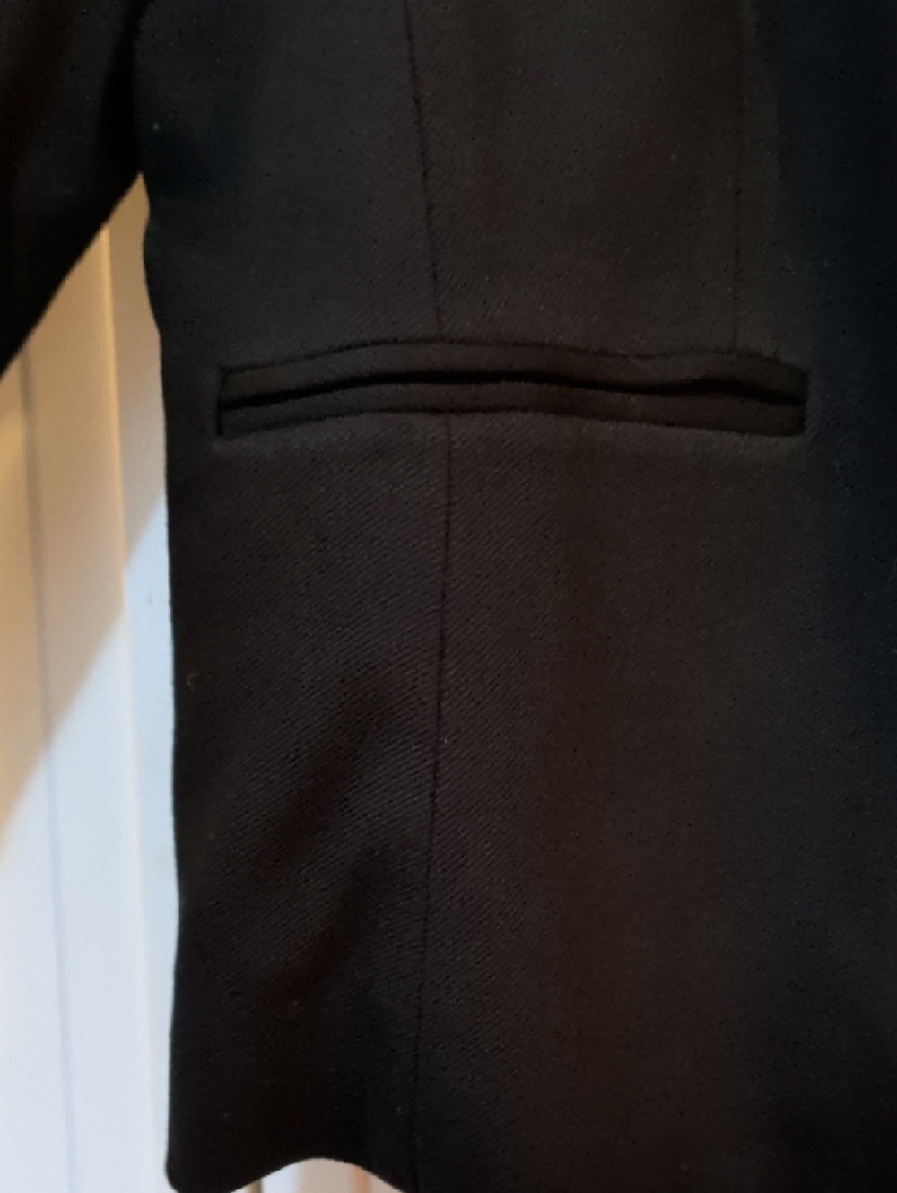 J. Crew Black Open-Front Going Out Stretch Twill Blazer - Picture 2 of 4